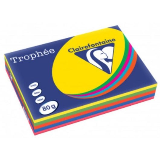 Papier imprimante Clairefontaine 1708C A3 80g/m² Couleurs vives 500 feuilles