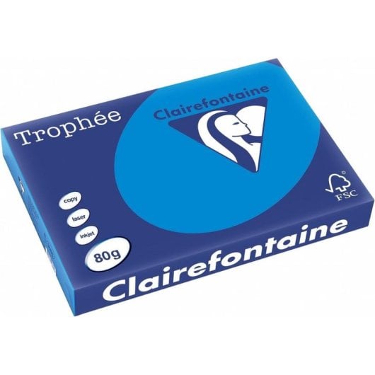 Papier imprimante Clairefontaine 1886C A3 80 g/m² bleu 500 feuilles