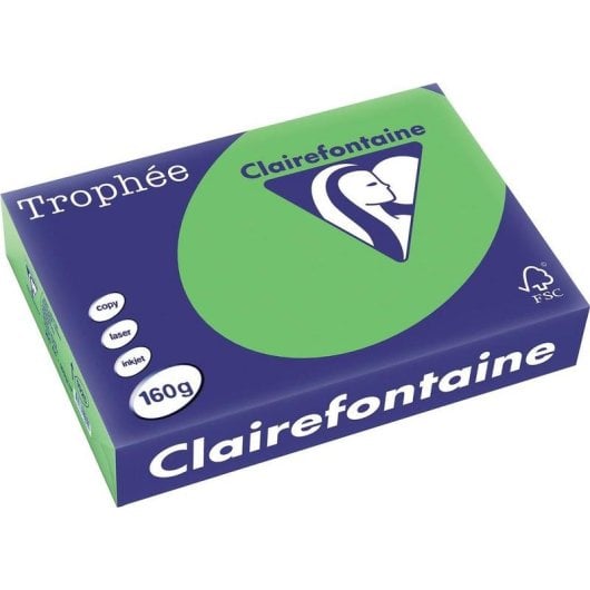Carta per stampante Clairefontaine 1025C A4 160g/m² Verde Menta 250 fogli