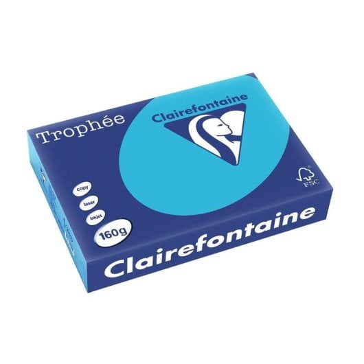 Carta per stampante Clairefontaine Trophée 1052C A4 160 g/m² Blu Reale 250 fogli