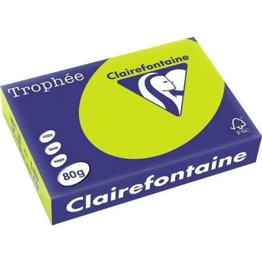 Papier imprimante Claire Fontaine CLAIRALFA 2975C A4 80 g/m² Vert Fluo 500 feuilles