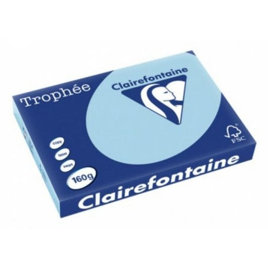 Papier imprimante Claire Fontaine Perfocopy A3 160g/m² 250 feuilles Bleu clair