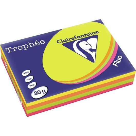 Papier imprimante Clairefontaine 1705SC A4 80g/m² Multicolore 500 feuilles