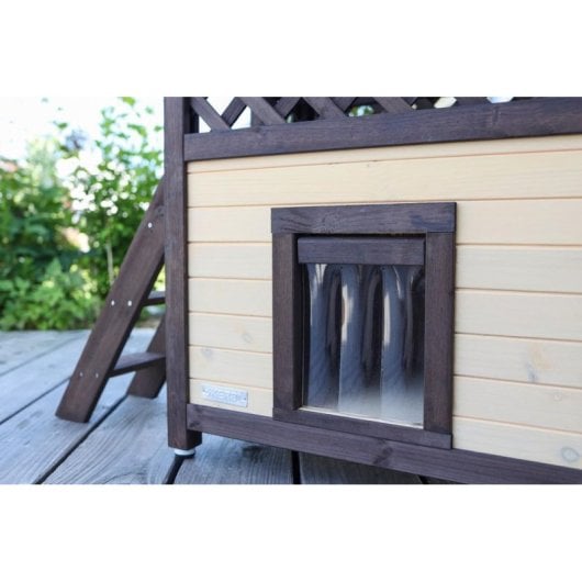 Caseta pour chat KERBL Deluxe isolation polystyrène multicolore 570x880x770mm