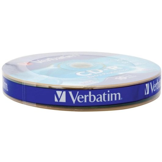 CD vierge Verbatim CD-R 52X 700MB 10PK OPS Wrap EP protection durable