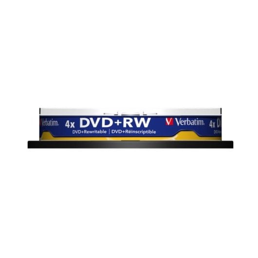 DVD Verbatim DVD+RW Matt Silver 4.7 GB 10er Cakebox 4x