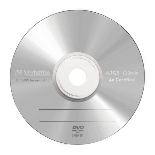 DVD vierge Verbatim VB-DMW44JC DVD-RW 4,7 GB 4x Jewel case surface argent mat