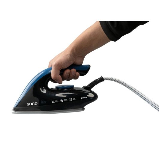 Centro di stiratura SOGO PLA-SS-6400 2400W 7.5 bar 1.7L Suola Ceramica Vapore Variabile Auto-Off
