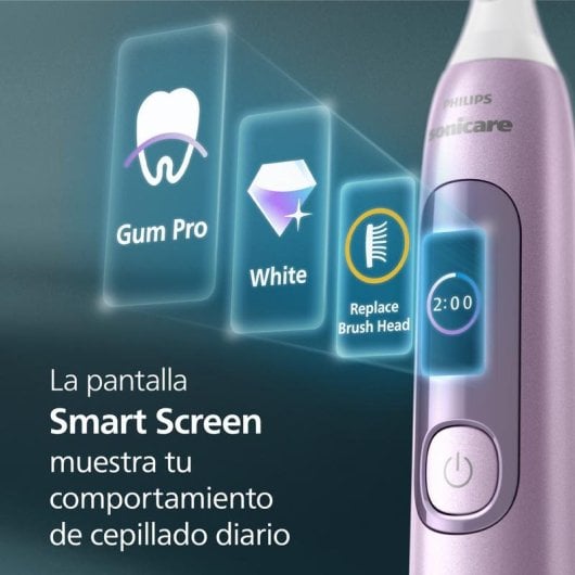 Elektrische Zahnbürste Philips HX3792/12 Sonicare Smart Display Rosa 5 Modi