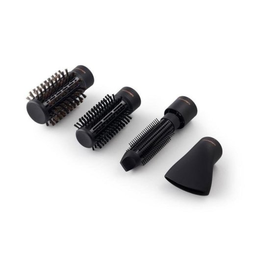 Warmluftbürste Grundig HS 7080 1000 W Keramik Ionen 2 Temperaturen Automatische Rotation Schwarz Roségold