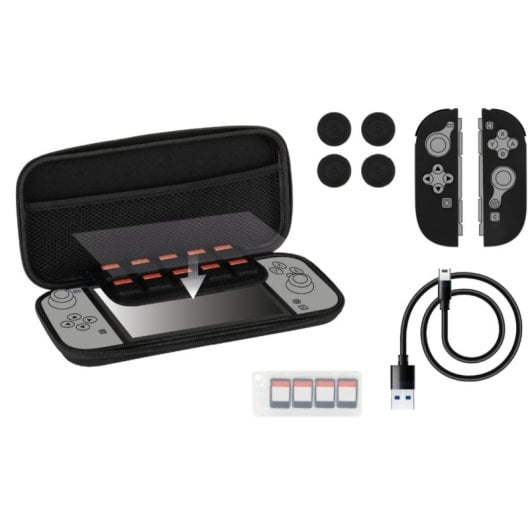 Kit de accesorios Konix KX-SK-NS2 para Nintendo Switch 2 multicolor 10 piezas