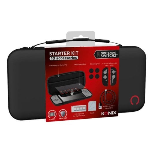 Kit de accesorios Konix KX-SK-NS2 para Nintendo Switch 2 multicolor 10 piezas