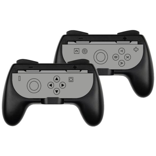 Grip para Comando Konix 61889000081 Preto Cinzento Compatível Switch 2 Pack 2