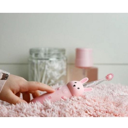 Schallzahnbürste Kinder InnoGIO GIOrabbit 4 Modi 2 Bürstenköpfe Timer