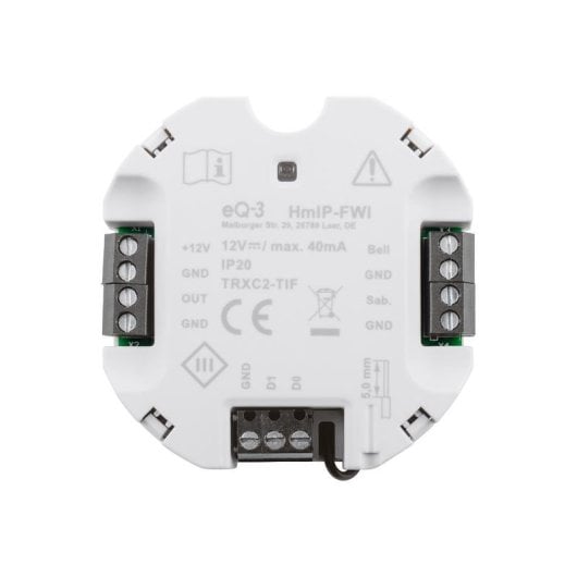 Control de Acceso Homematic IP HMIP-FWI Cableado Integrable Compatible App Hogar Seguro