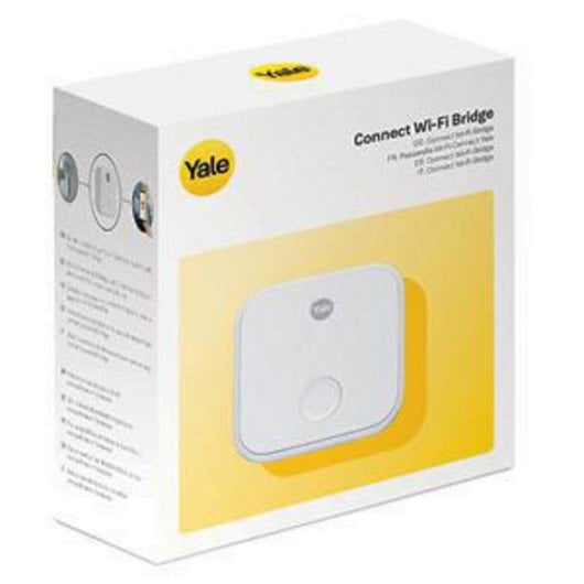 Serratura Intelligente Yale Connect WLAN-Bridge WiFi Apertura con App Compatibile con Alexa Google Assistant e Apple HomeKit