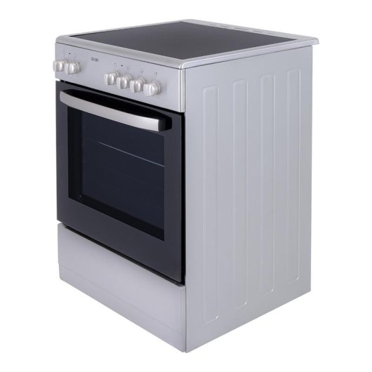 Cocina eléctrica SVAN SKV4600X vitrocerámica inox 4 zonas horno 56 L A