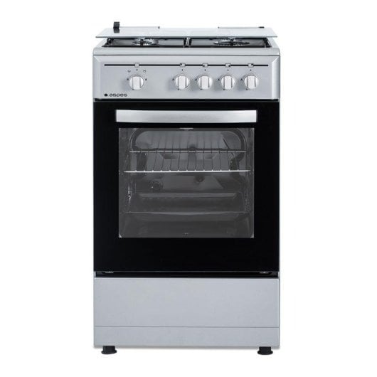 Cocina de gas Aspes AKG4501X Inox 4 quemadores horno 43L seguridad FFD