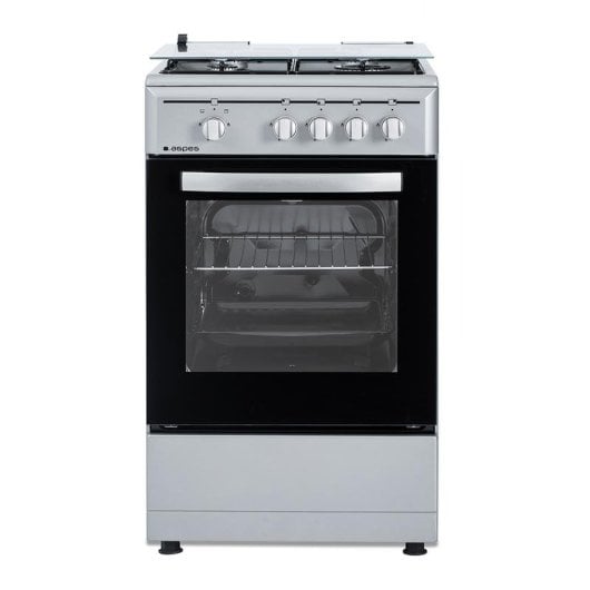 Cocina de gas Aspes AKG4501X Inox 4 quemadores horno 43L seguridad FFD