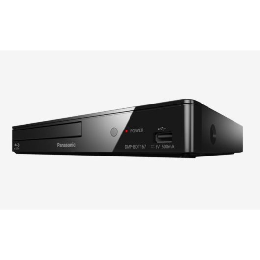 Reproductor Blu-Ray Panasonic DMP-BDT167 Full HD 3D Ethernet USB HDMI Negro