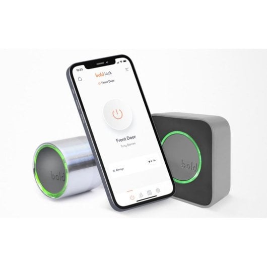 Serrure Intelligente BOLD 100398 WiFi Ouverture avec App et Code PIN Compatible avec Google Assistant