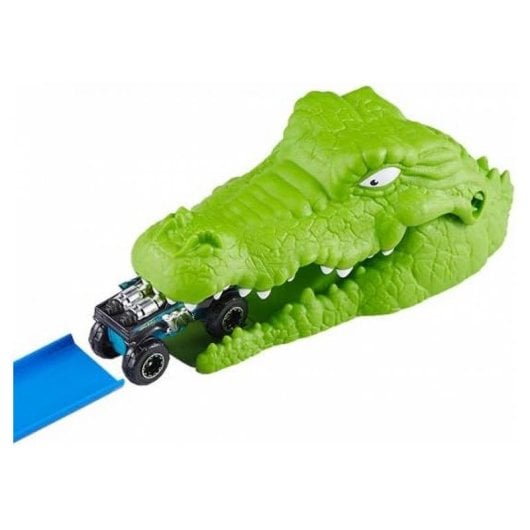 Coche de juguete ZURU Metal Machines Pista Ataque Cocodrilo multicolor