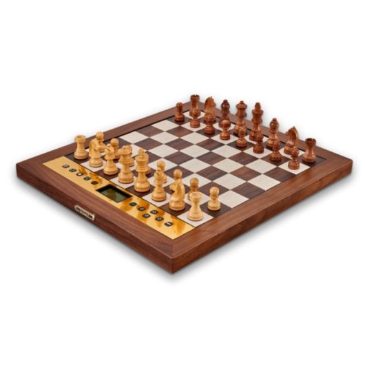 Jeu d'échecs Millennium The King Performance Plateau bois LED