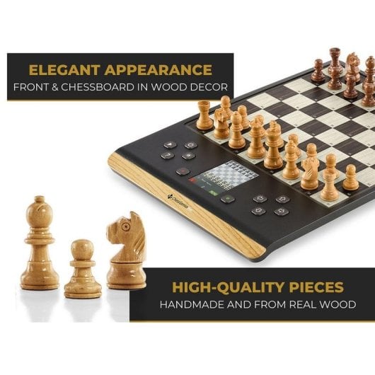 Échiquier électronique Millennium M818 Chess Genius Pro Wood Edition bois magnétique