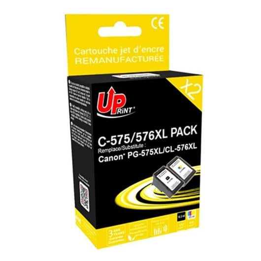 Cartouche d'encre UPrint CJ576XLUPP2 Pack Canon PG-575XL/CL-576XL Noir/Couleur