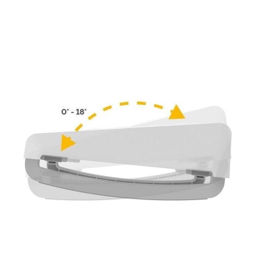 Repose-pieds Fellowes Breyta blanc 3 hauteurs fonction bascule ABS