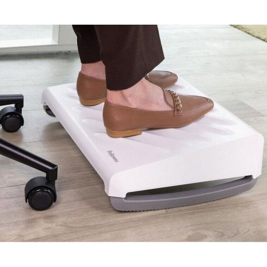 Repose-pieds Fellowes Breyta blanc 3 hauteurs fonction bascule ABS