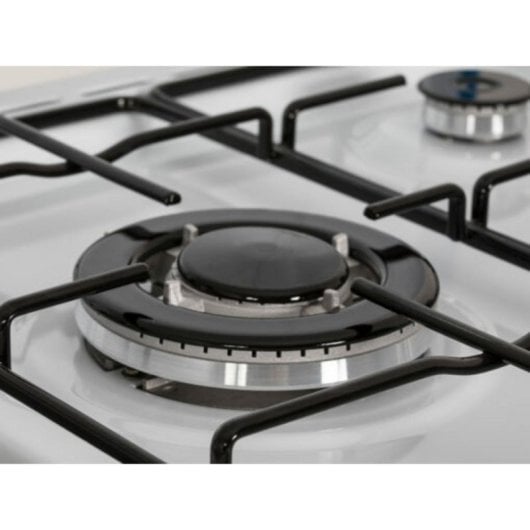 Cuisinière SVAN SKG3500PB gaz 3 foyers 50L blanc compacte sécurité