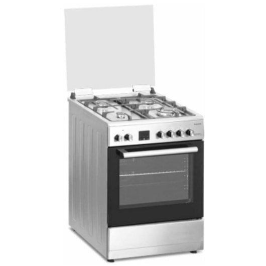 Cocina independiente Taurus CIGE4FIXMF 4 quemadores gas horno multifunción inox