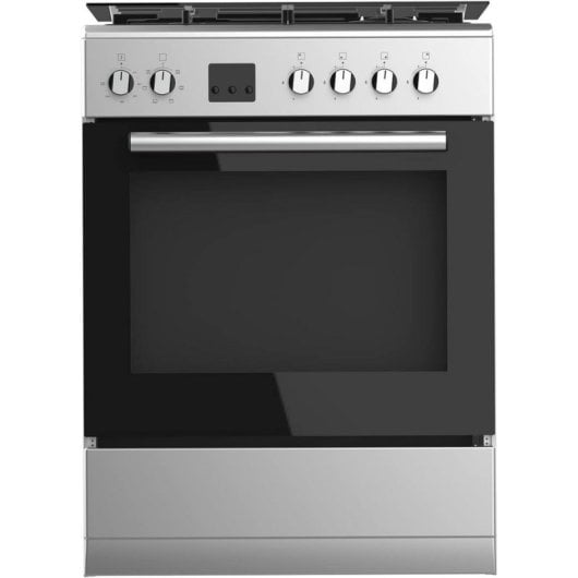 Cocina independiente Taurus CIGE4FIXMF 4 quemadores gas horno multifunción inox