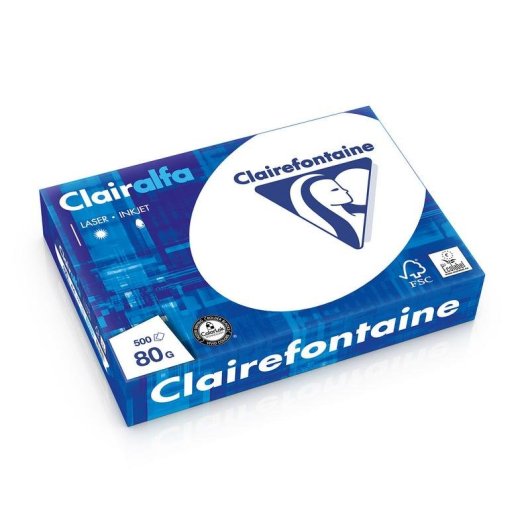 Papier Clairefontaine 1979T300EC A4 80 g/m² 500 feuilles blanc