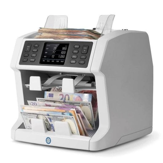 Geldzählmaschine Safescan 2985-SX 3.5" Touchscreen Mehrwährungsfähig Falschgelderkennung