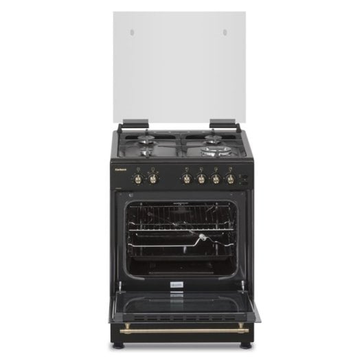 Cocina CORBERO CCSF6022NR Gas 4 Zonas Horno 55 L Negro Autoencendido