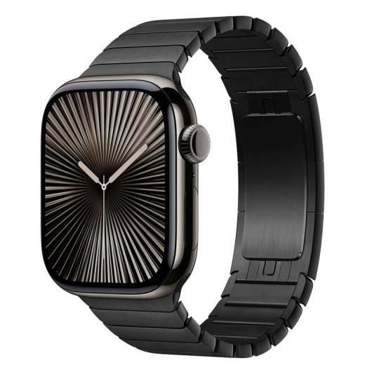 Bracelet Casyx WBD-STL42-0001 Acier Noir pour Apple Watch 42/49 mm