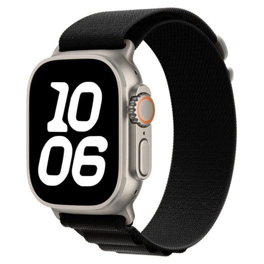 Bracelet Casyx WBD-ALP42-0001 Alpine Noir 42 mm 49 mm pour Apple Watch