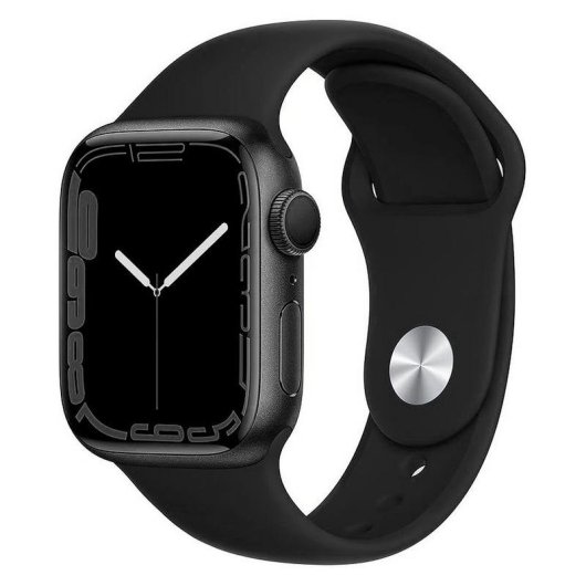 Bracelet CASYX WBD-SLC38-0001 Silicone 38-42 mm Noir Compatible Apple Watch