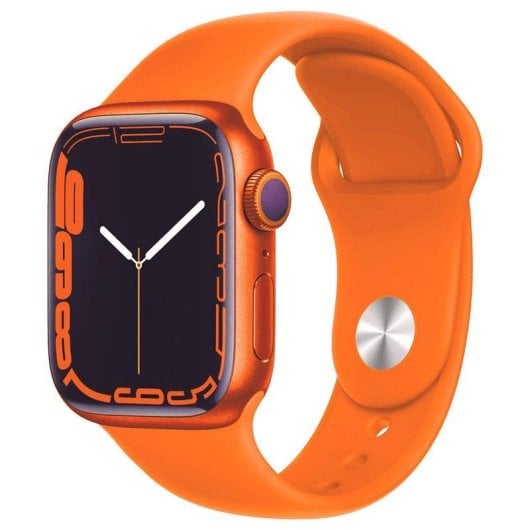 Bracelet Casyx WBD-SLC38-0006 Silicone Orange pour Apple Watch 38 42 mm