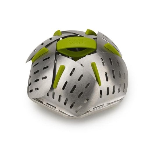 Dampfgarkorb Joseph Joseph Bloom Steel faltbar Edelstahl Silikon 16 cm Spülmaschinenfest