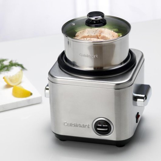 Arrocera Cuisinart CRC-400 Inox 0,8L 450W Vassoio Vapore Funzione Mantenere Caldo