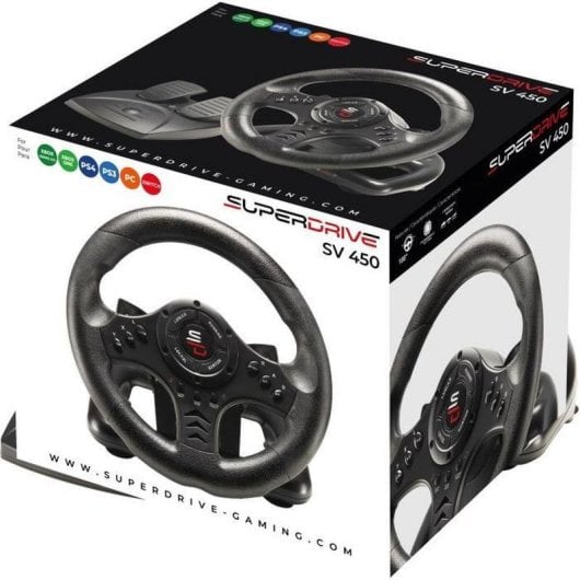Volante SUBSONIC SA5426-NG Multiplataforma 180° Force Feedback USB Negro