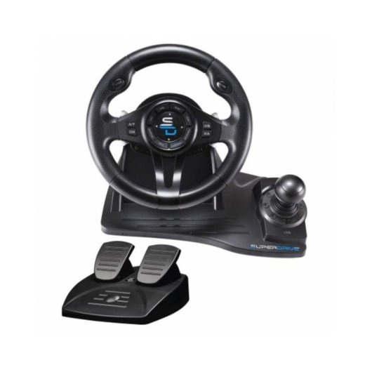 Volant SUBSONIC GS550 Simulation avec pédales et levier, 270°, multiplateforme