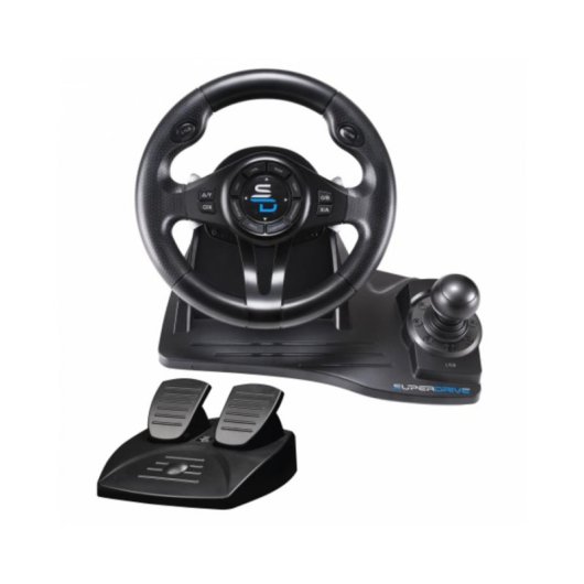 Volant SUBSONIC GS550 Simulation avec pédales et levier, 270°, multiplateforme