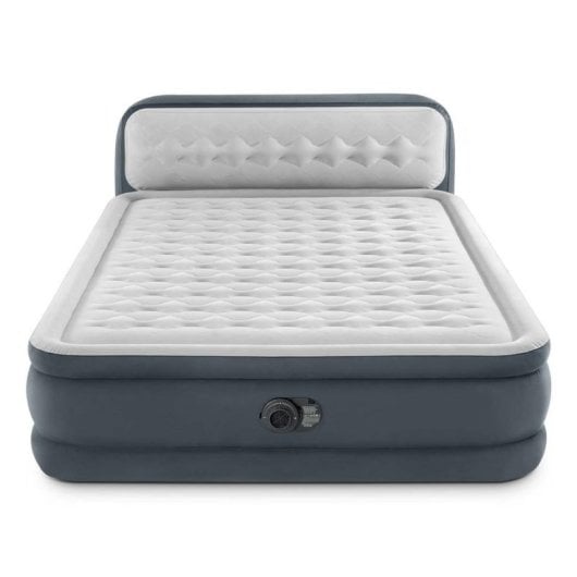 Materasso gonfiabile INTEX DuraBeam Ultra Plush Headboard doppio con pompa integrata
