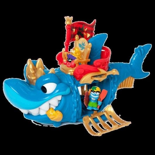 Figura Piratix Magic Box King Shark Capitán Hermitt articulada multicolor