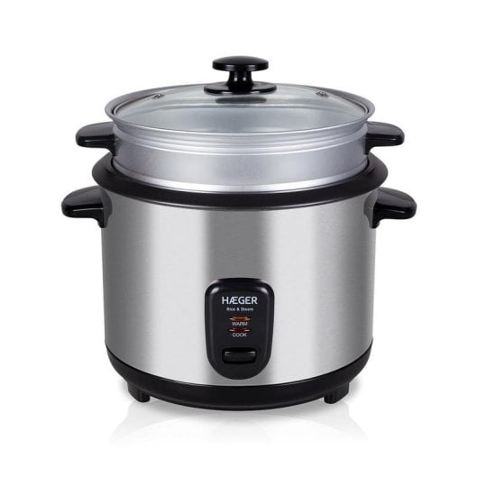Arroceuse Haeger RC-18L.001A Inox 1,8L Cuisson vapeur Antidérapante
