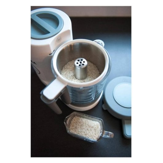 Cuiseur à pâtes BEABA 912682 inox blanc 750 ml poignée ergonomique